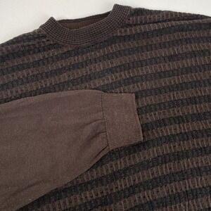 Pronto Uomo Sweater Men's Size‎ Extra Large Brown Rayon Cotton Stretch Comfort